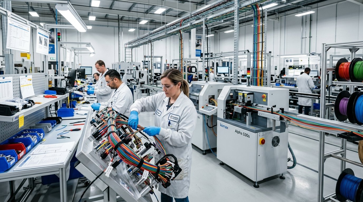 EMIX high-precision automated cable harness assembly line